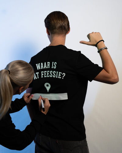 Waar is dat Feessie T-Shirt